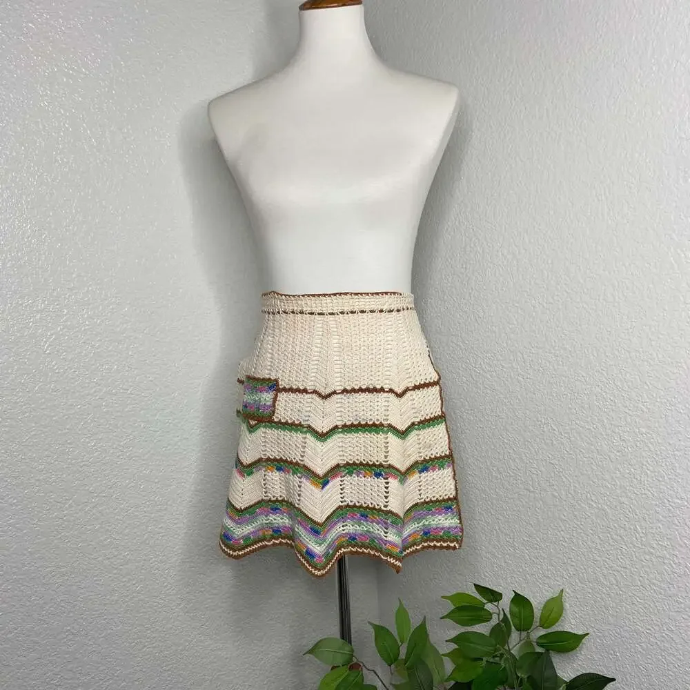 Vintage Handmade Crochet Apron